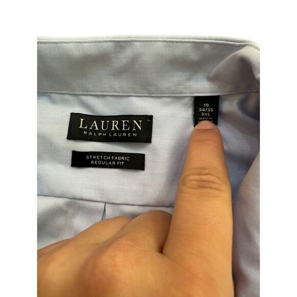 Polo Ralph Lauren Men's Stretch Fabric Relaxed Fit Shirt Size 3XL black label - Picture 2 of 4